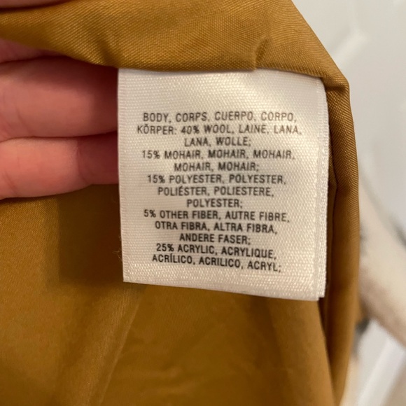 Anthropologie Elevenses Window Pane Car Coat - Picture 7 of 9